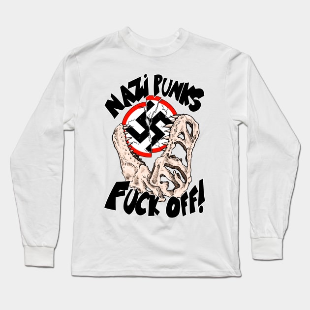 Nz punks fck off! Long Sleeve T-Shirt by Sabo AbT